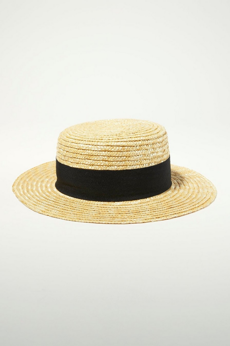 STRAW BOATER HAT, image 2