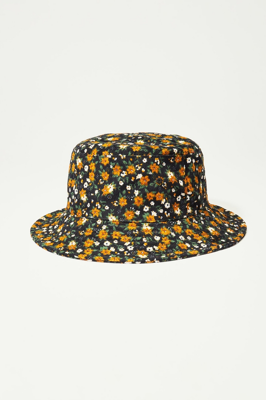 FLORAL CORDUORY BUCKET HAT, image 1