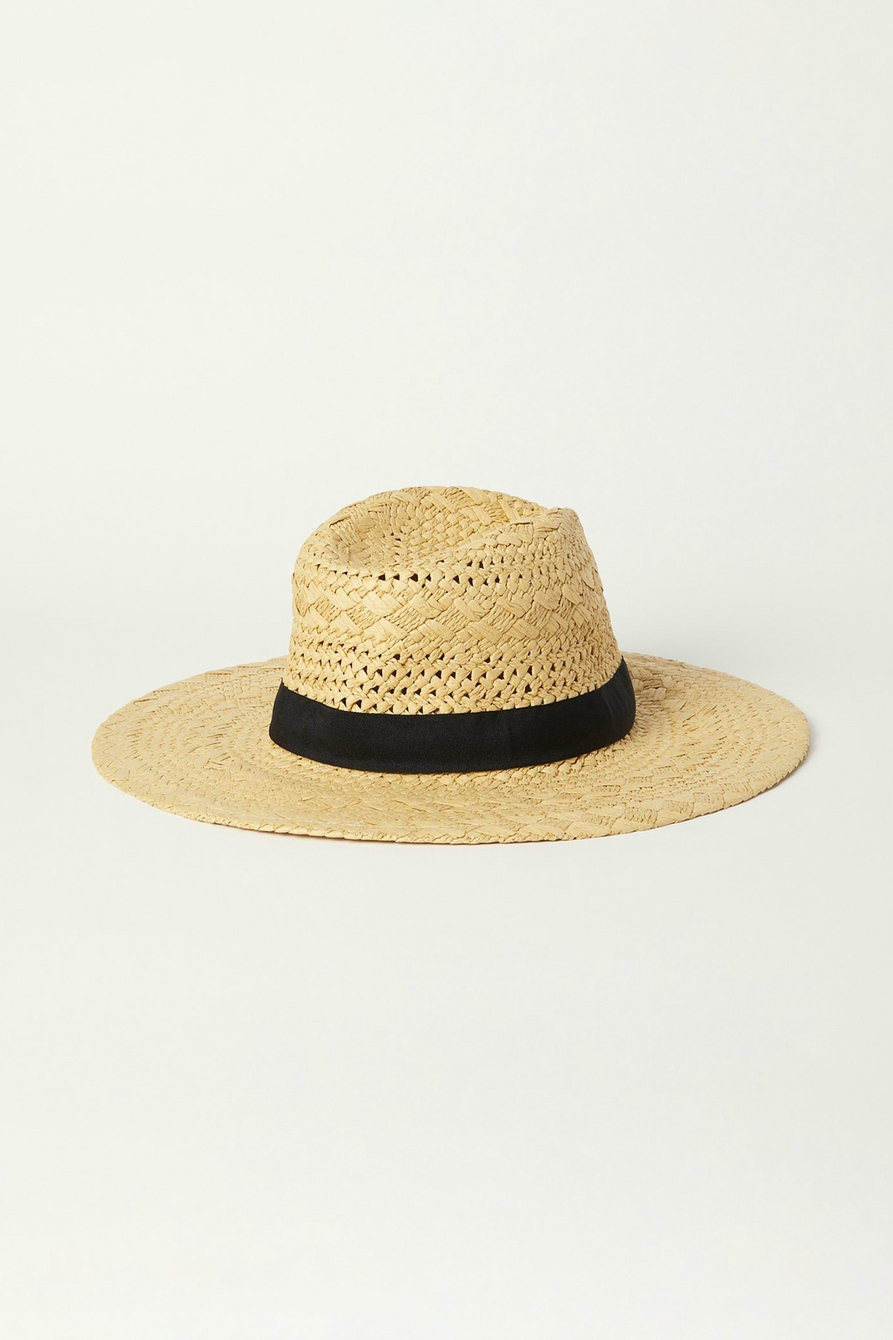 OPEN WEAVE BOATER HAT, image 2