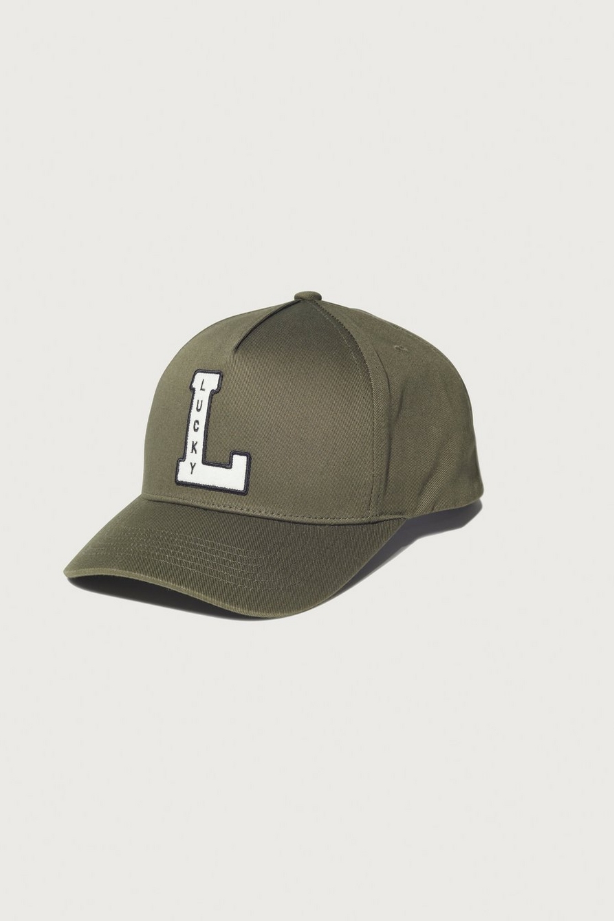 LUCKY VINTAGE EMBROIDERED BASEBALL CAP, image 1