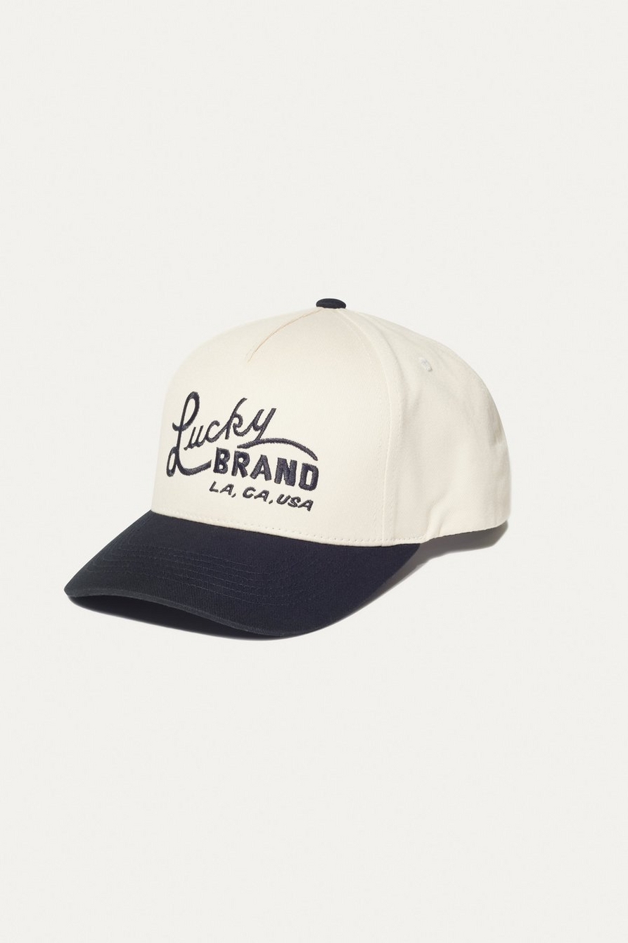 LUCKY VINTAGE TWO TONE EMBROIDERED BASEBALL CAP, image 1