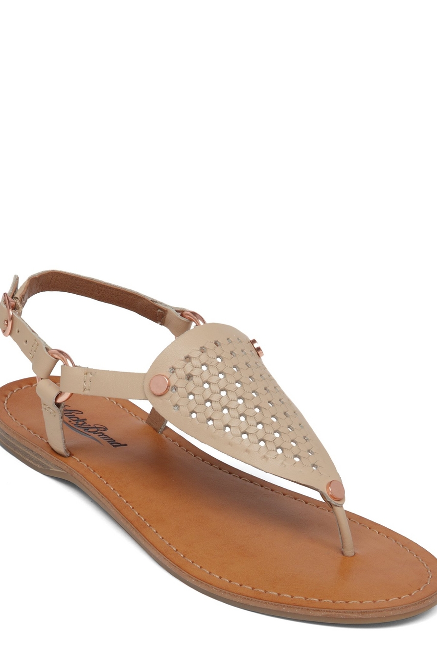 ABELL LEATHER FLAT SANDAL, image 1