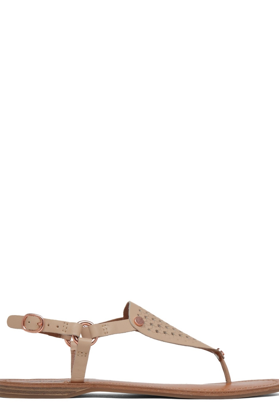 ABELL LEATHER FLAT SANDAL, image 3
