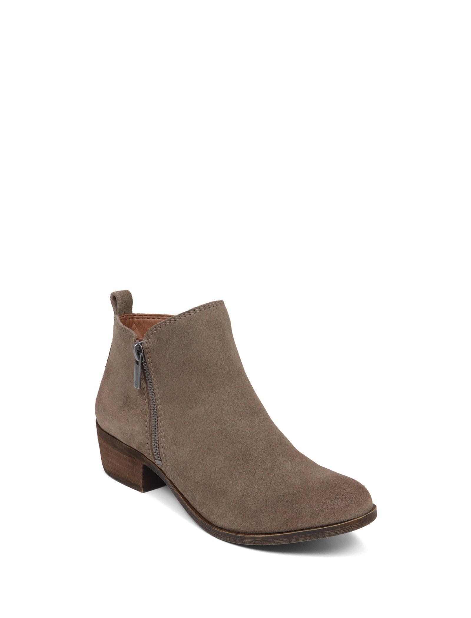 lucky brand grey suede booties