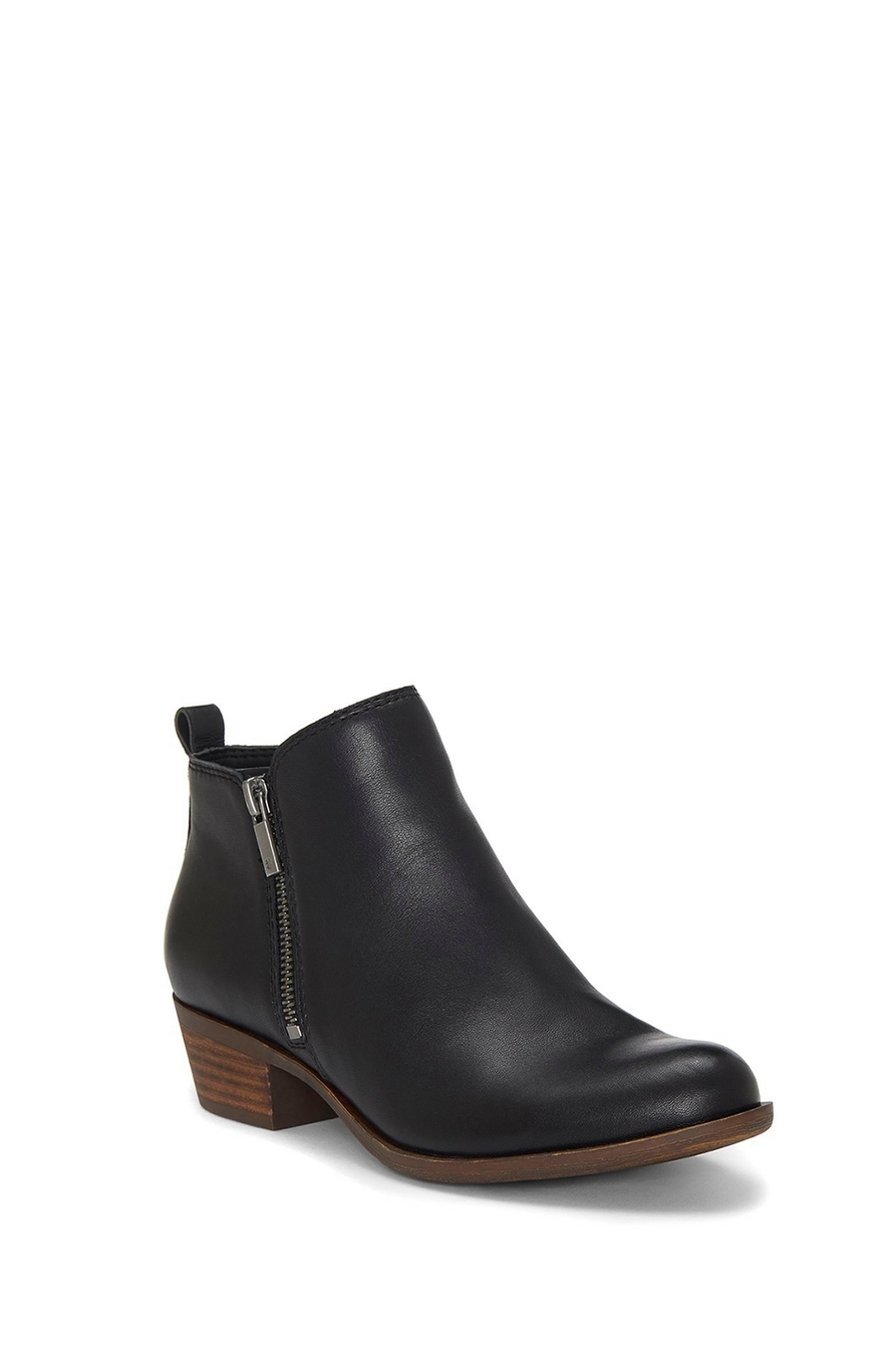 BASEL LEATHER FLAT BOOTIE, image 1