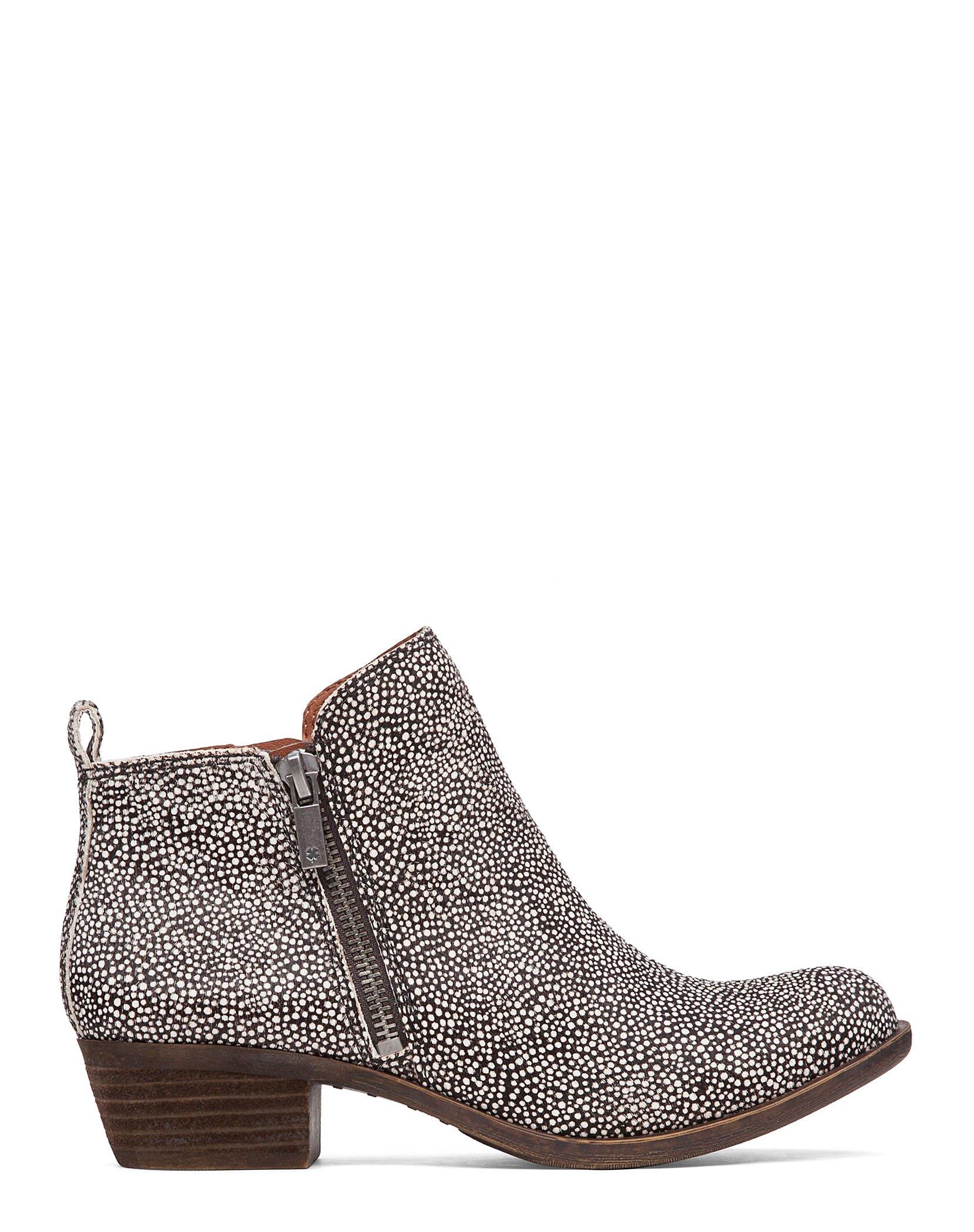 lucky brand gray suede booties