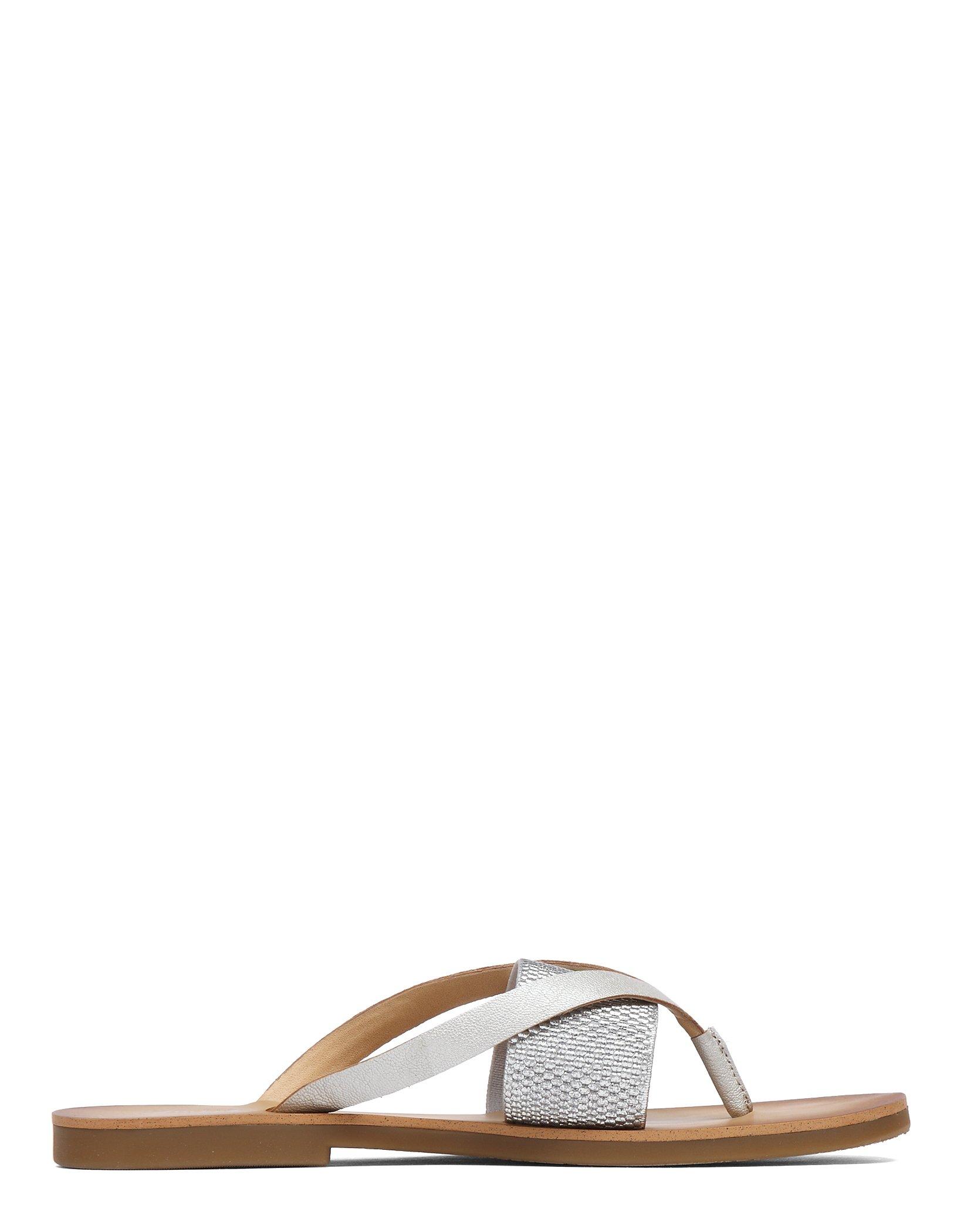 BAXX LEATHER FLAT SANDAL | Lucky Brand