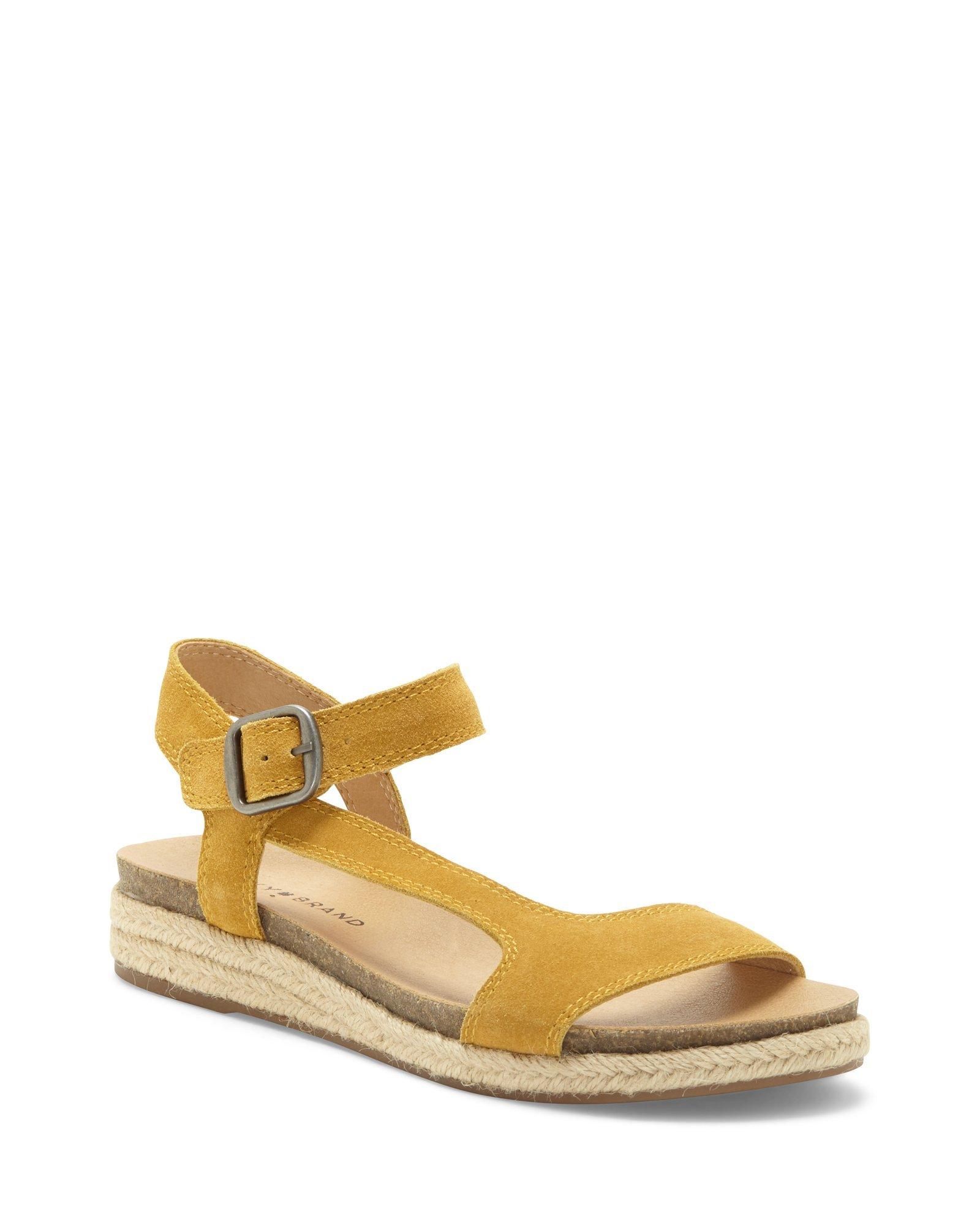 lucky brand yellow sandals