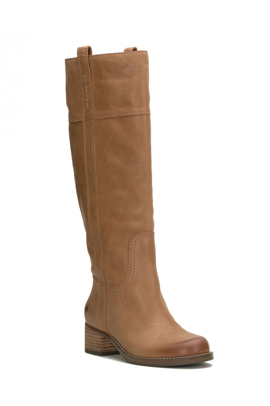 HYBISCUS LEATHER KNEE HIGH BOOT, image 1