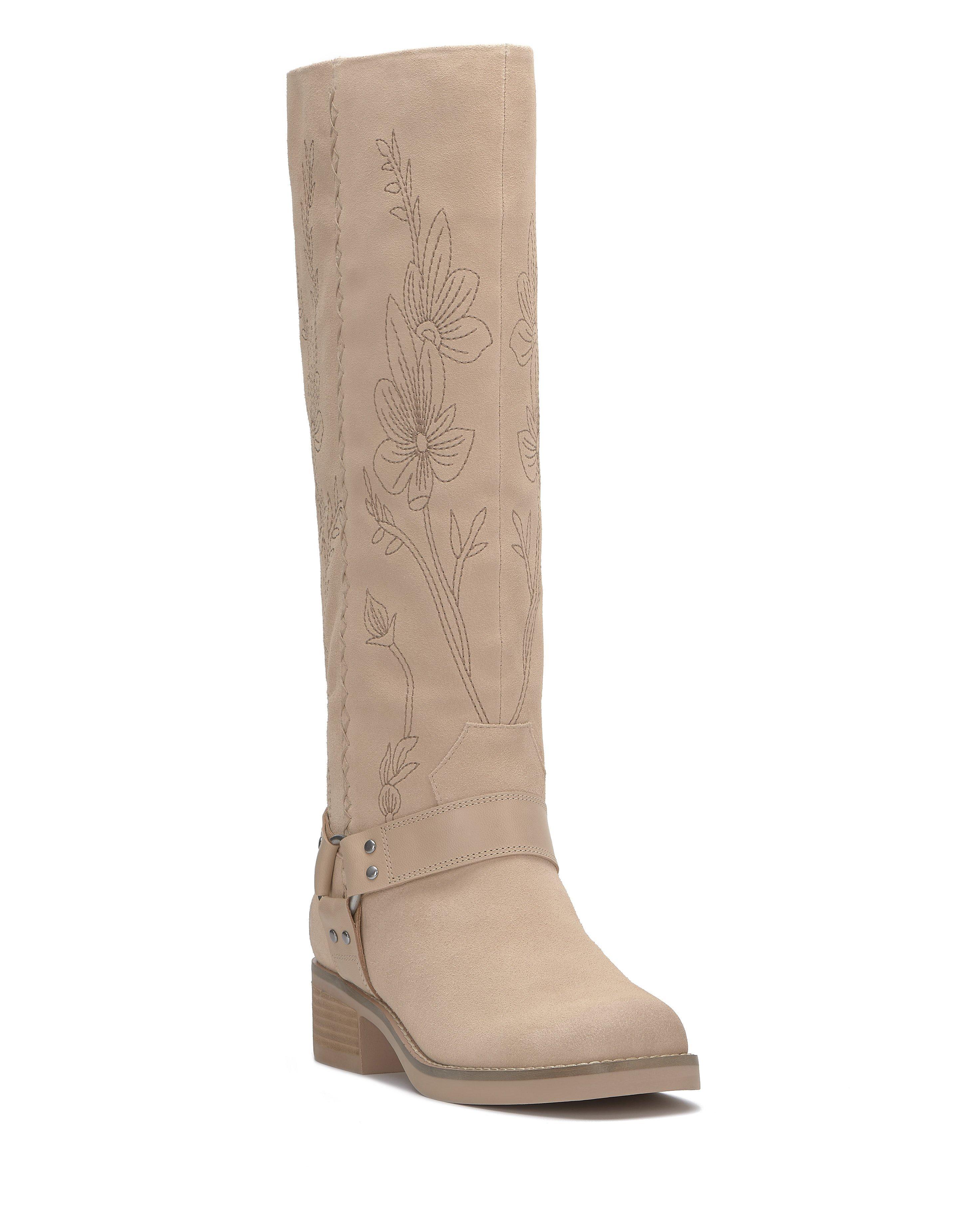 Kujon Floral Embossed Harness Boot