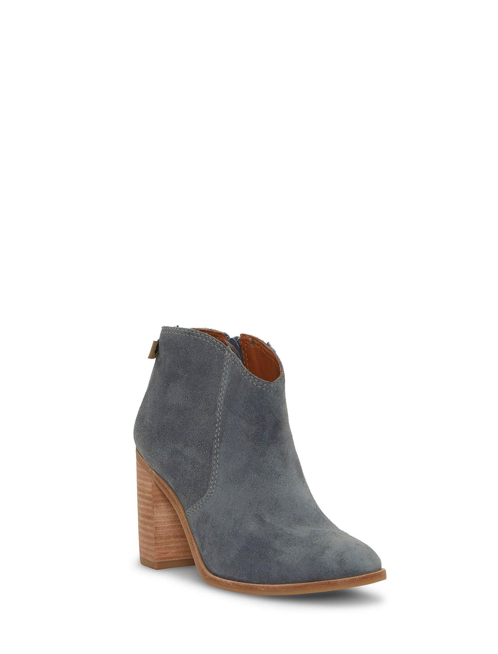 lucky brand navy suede booties