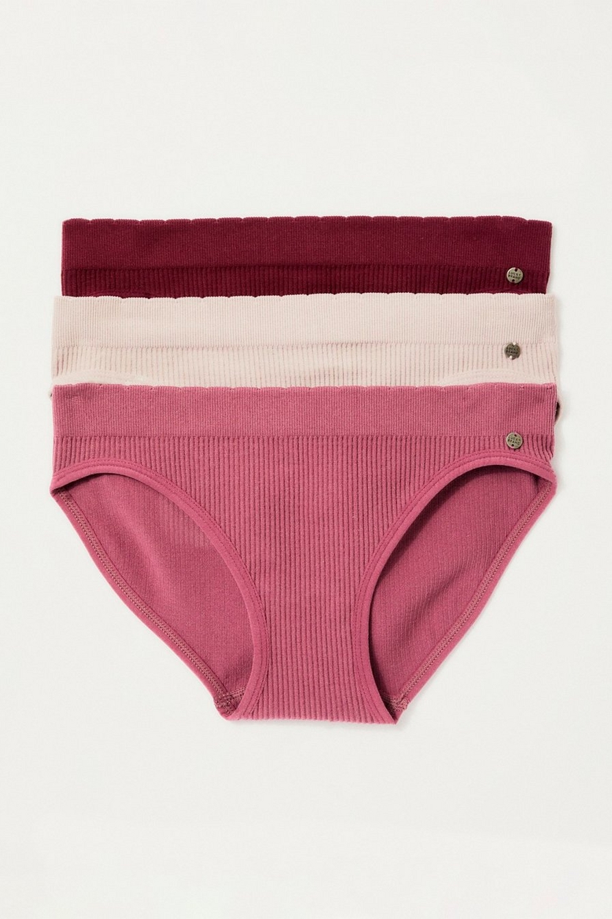 3 Pack Women Seamless Panties Knickers Soft Comfy Low-Waist Underwear  Underpants
