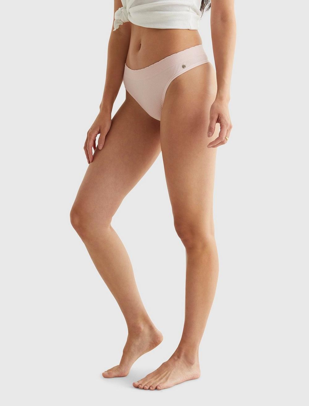 Lucky Brand ~ Women's Bikini Underwear Panties Polyester Blend 3-Pair Ribbed ~ M 