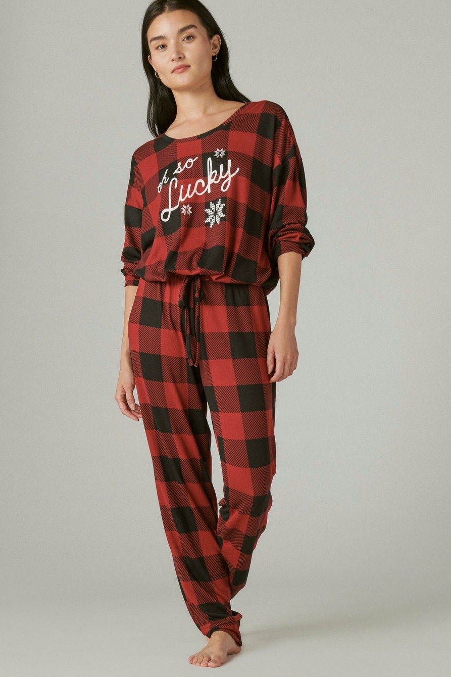 Lucky Brand Check Pajama Sets for Women