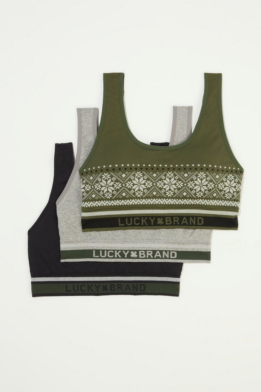 Comprar Lucky Brand Women's Bra - 3 Pack Seamless Comfort Crop