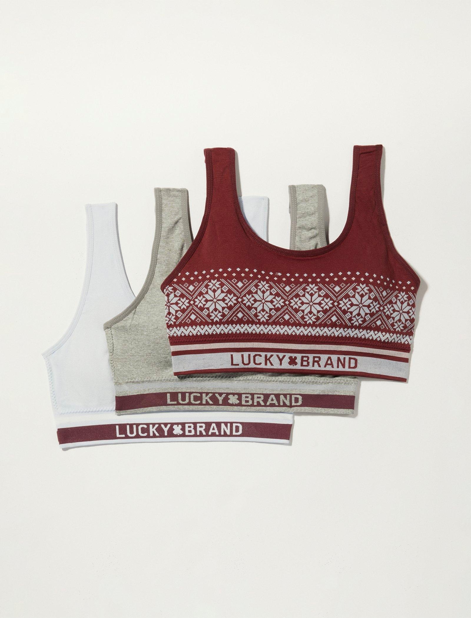 Lucky Brand 3 piece Seamless Comfort Bras Size Medium NWT - $30