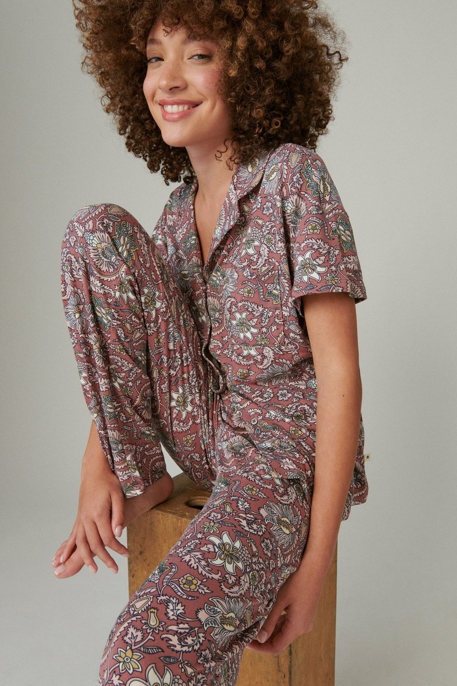 Lucky Brand Ladies' 4-Piece Pajama Set. Size: MEDIUM.