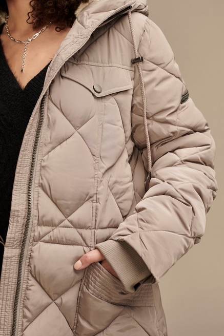 Lucky Brand Women's Plus Size Faux Fur Hooded Jacket 