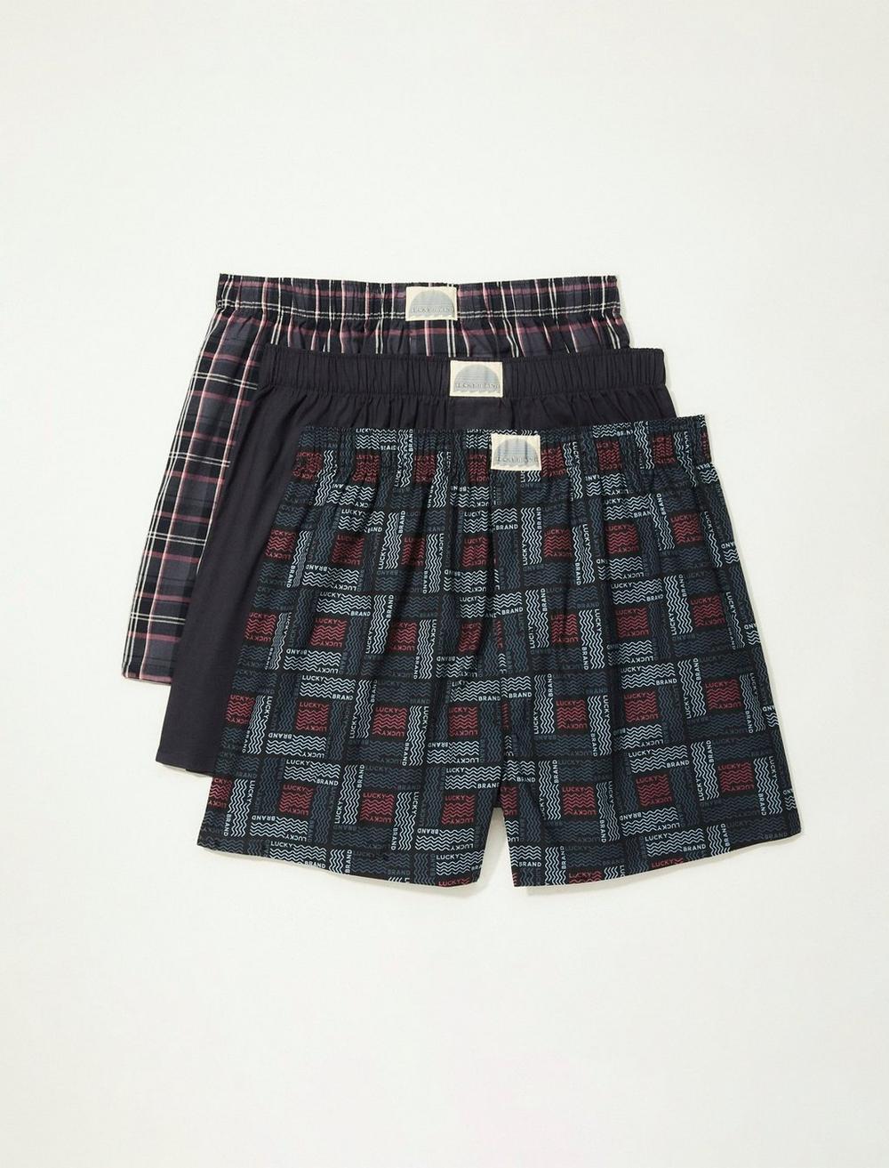 3 PACK WOVEN BOXER, image 1