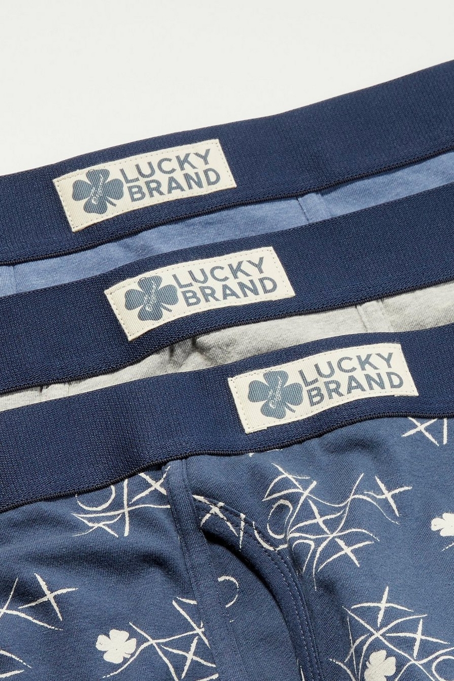 Lucky Brand Stretch Boxer Briefs - 3-Pack