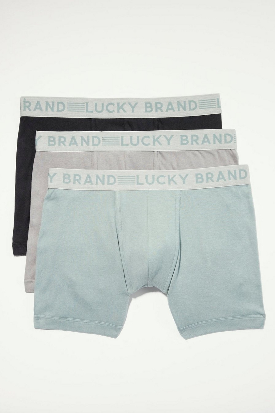 Lucky Brand 3 Pack Cotton Viscose Boxer Briefs - ShopStyle