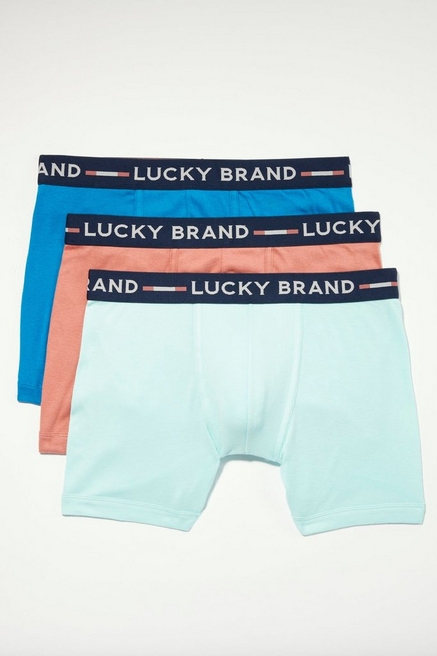  Lucky Brand Mens Lightweight Cotton Stretch Boxer Briefs  Underwear