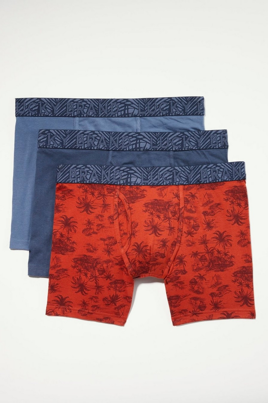 Lucky Brand 3 Pack Stretch Boxer Briefs - Men's Accessories