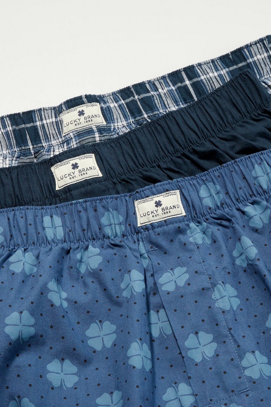 3 PACK WOVEN BOXERS | Lucky Brand