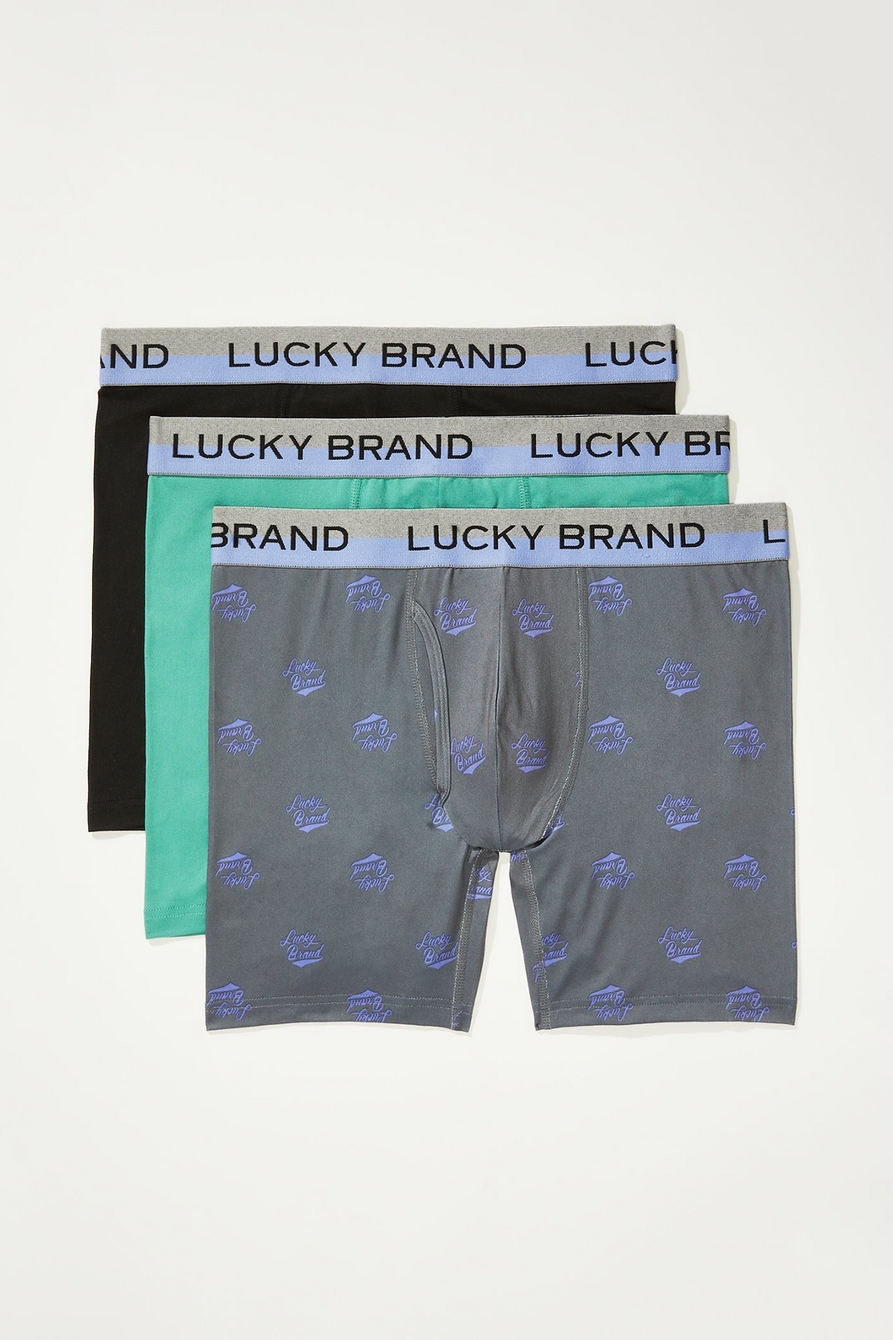 Lucky Brand Men's Underwear - Classic Boxer Briefs (3 Pack), Size