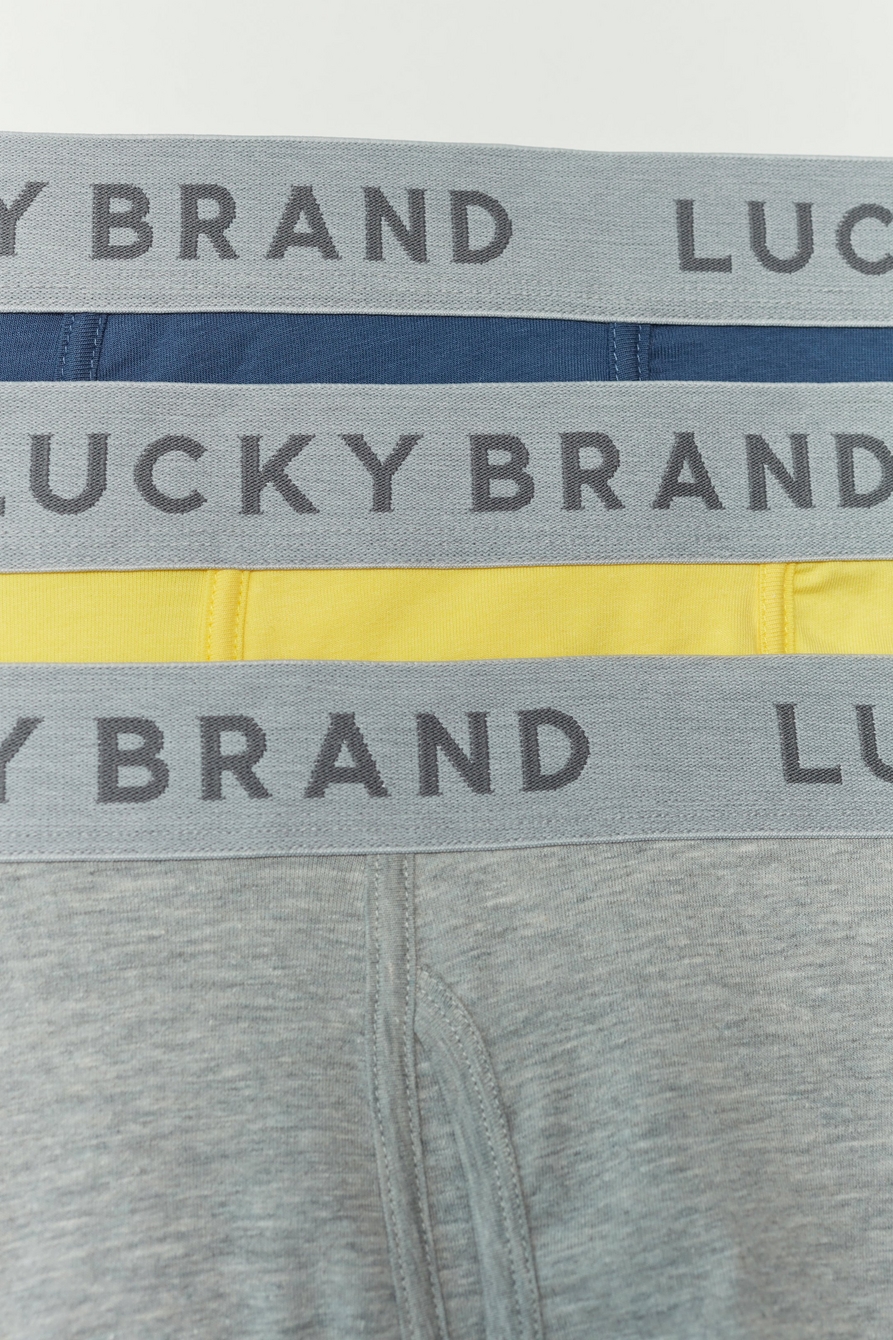 LUCKY BRAND BOXER BRIEFS - 02 P58 XLARGE - BLUE BEAR - MEN UNDERWEAR 3 PACK