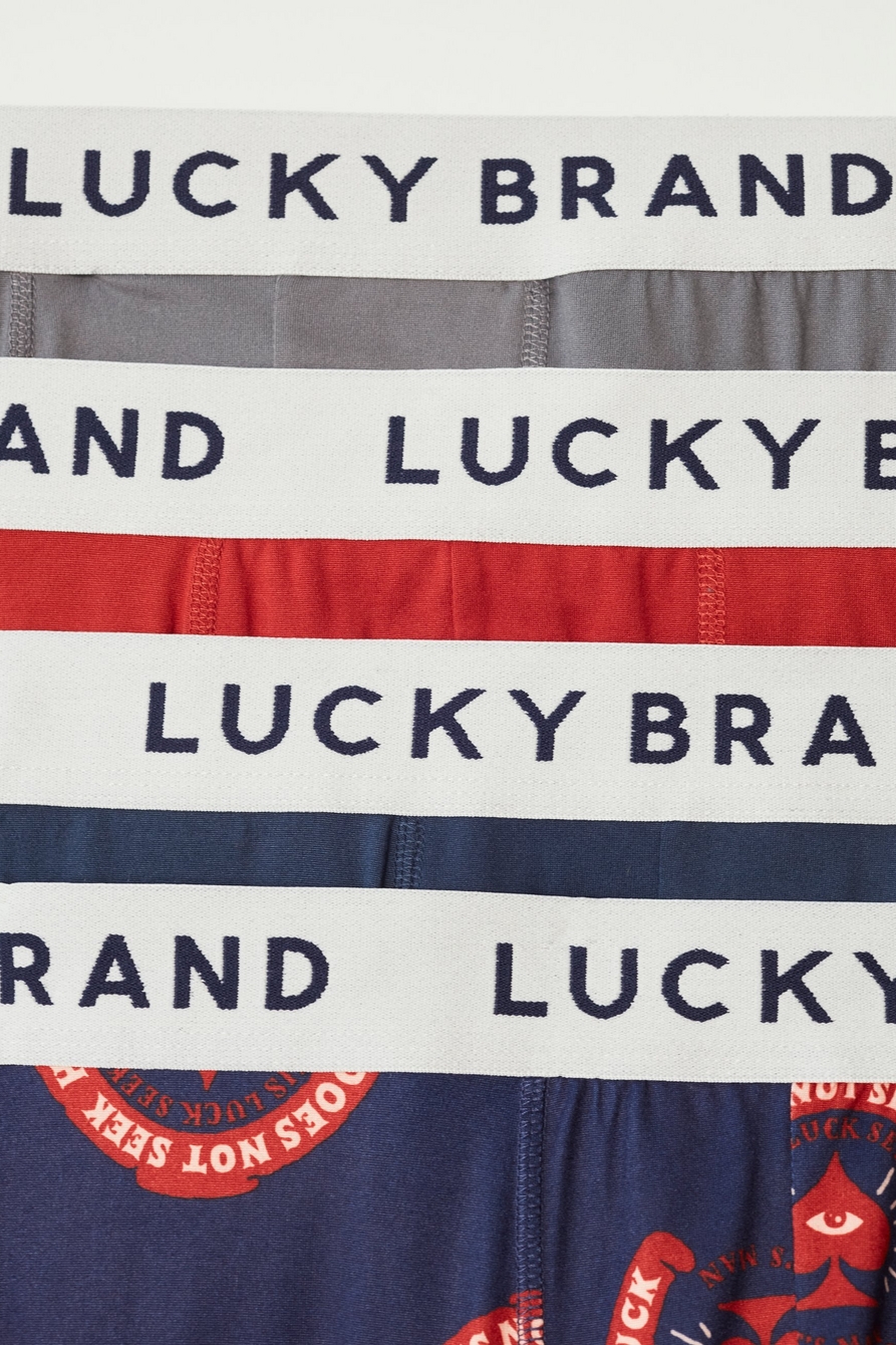 Lucky Brand 4pk Knit Boxer Black/Gray S - Yahoo Shopping