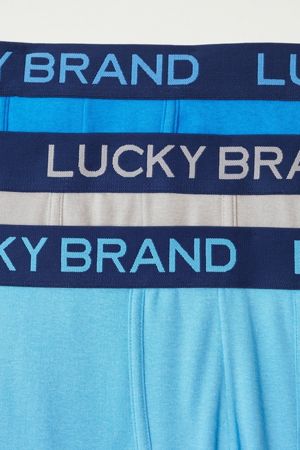LUCKY BRAND BOXER BRIEFS - 02 P58 XLARGE - BLUE BEAR - MEN UNDERWEAR 3 PACK  