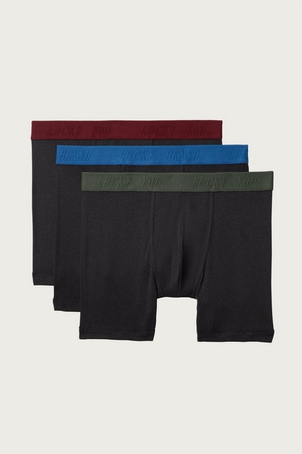 Men's 5-Pack Woven Logo Boxers, Men's Underwear