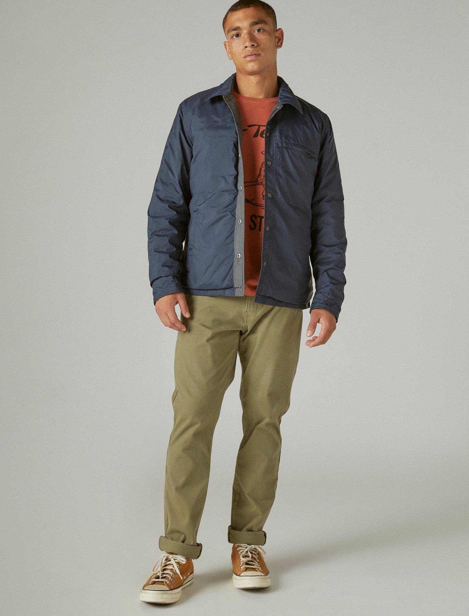 mens puffer shirt jacket