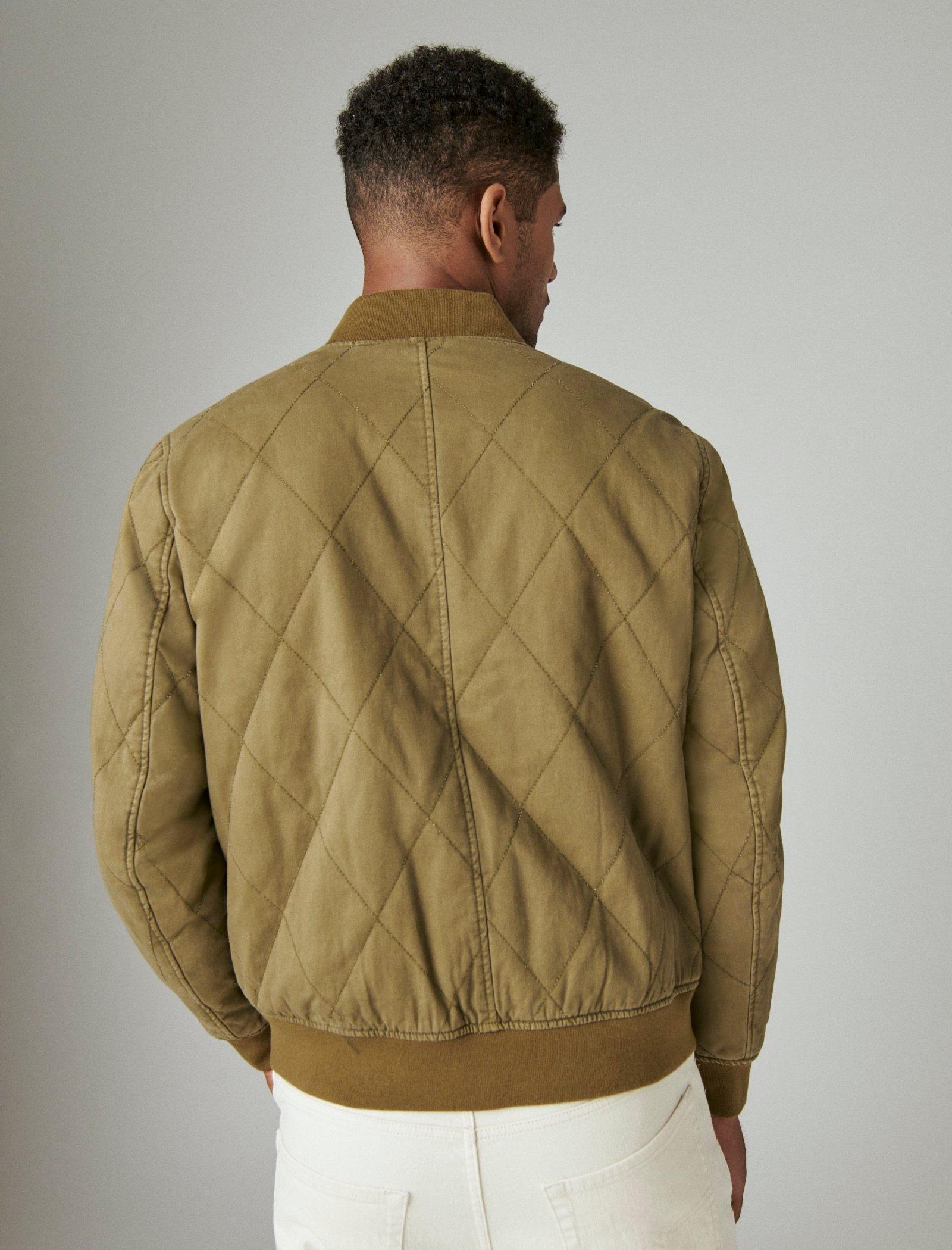 lucky brand quilted bomber jacket