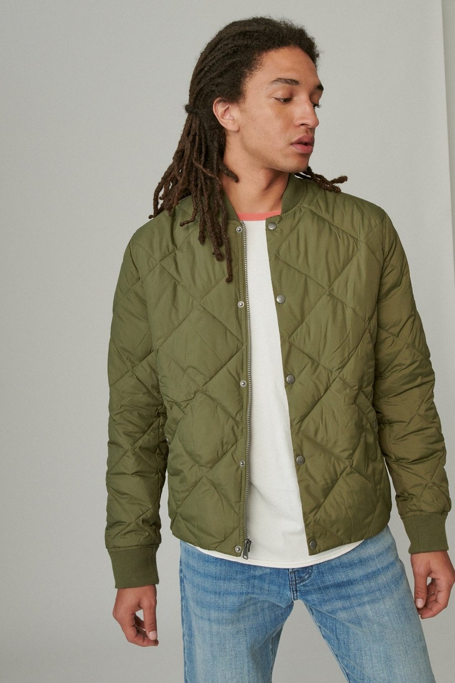NYLON QUILTED PUFFER BOMBER, image 2