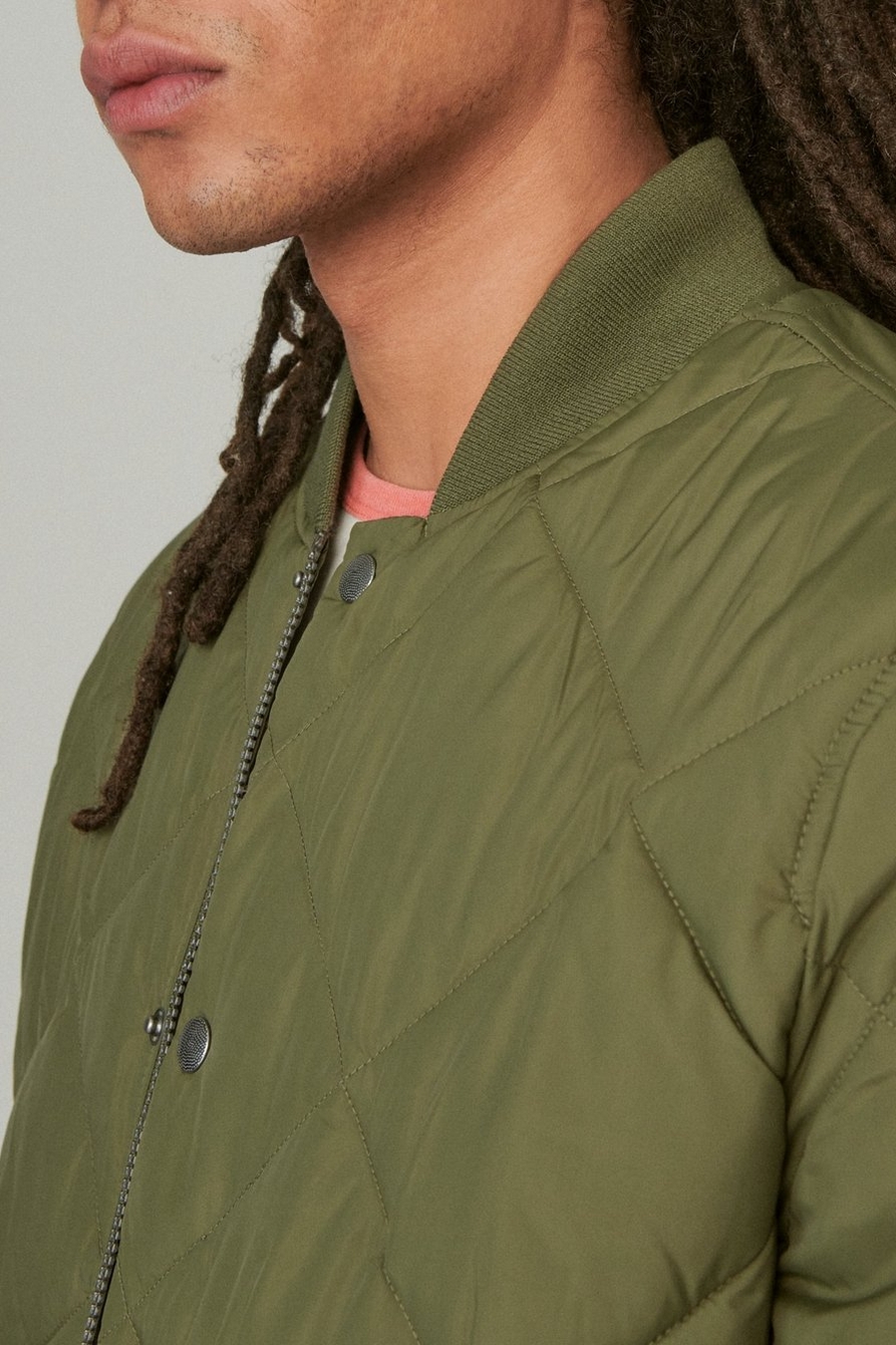 NYLON QUILTED PUFFER BOMBER, image 4