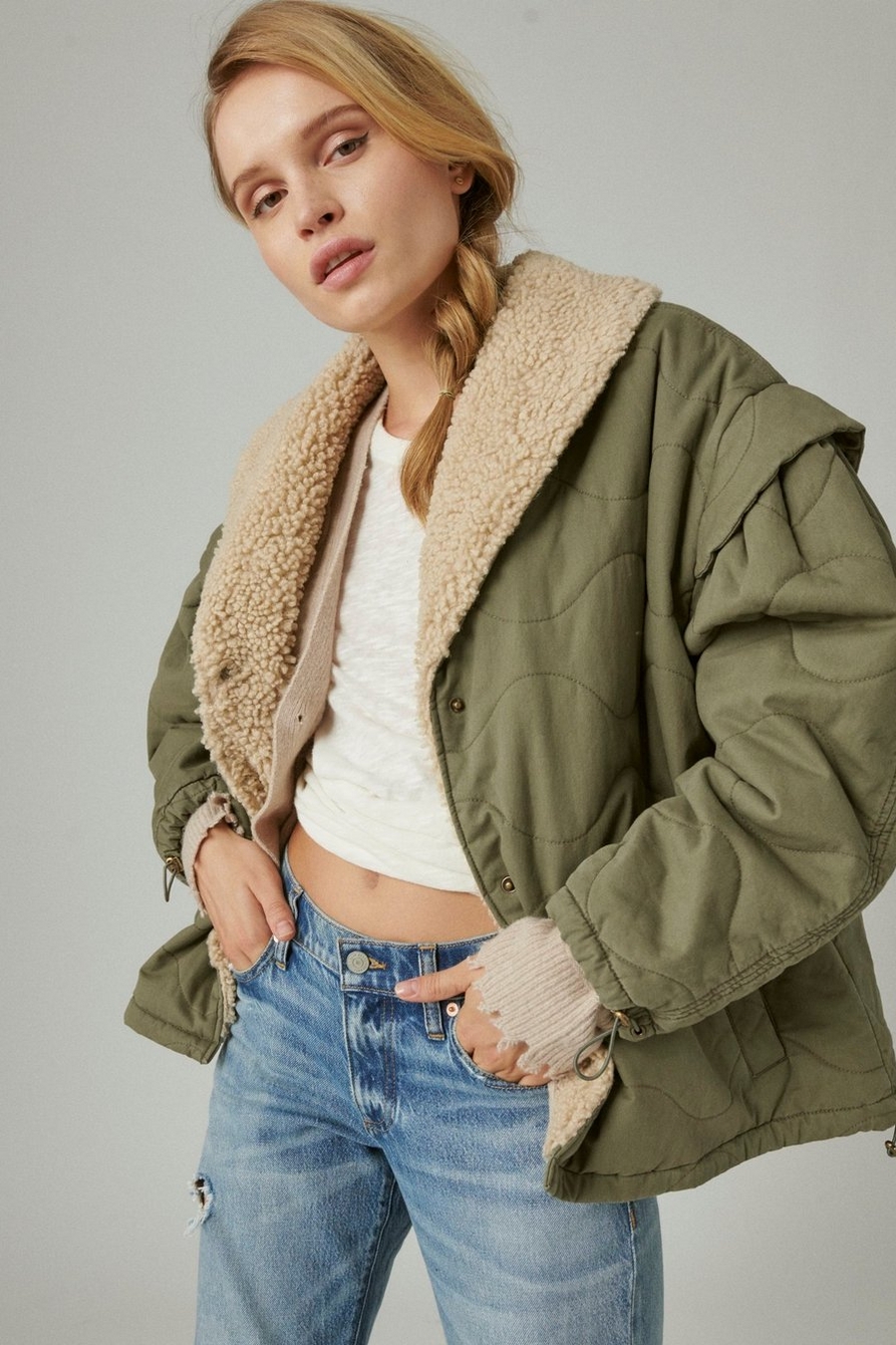Quilted Bomber Jacket, image 1