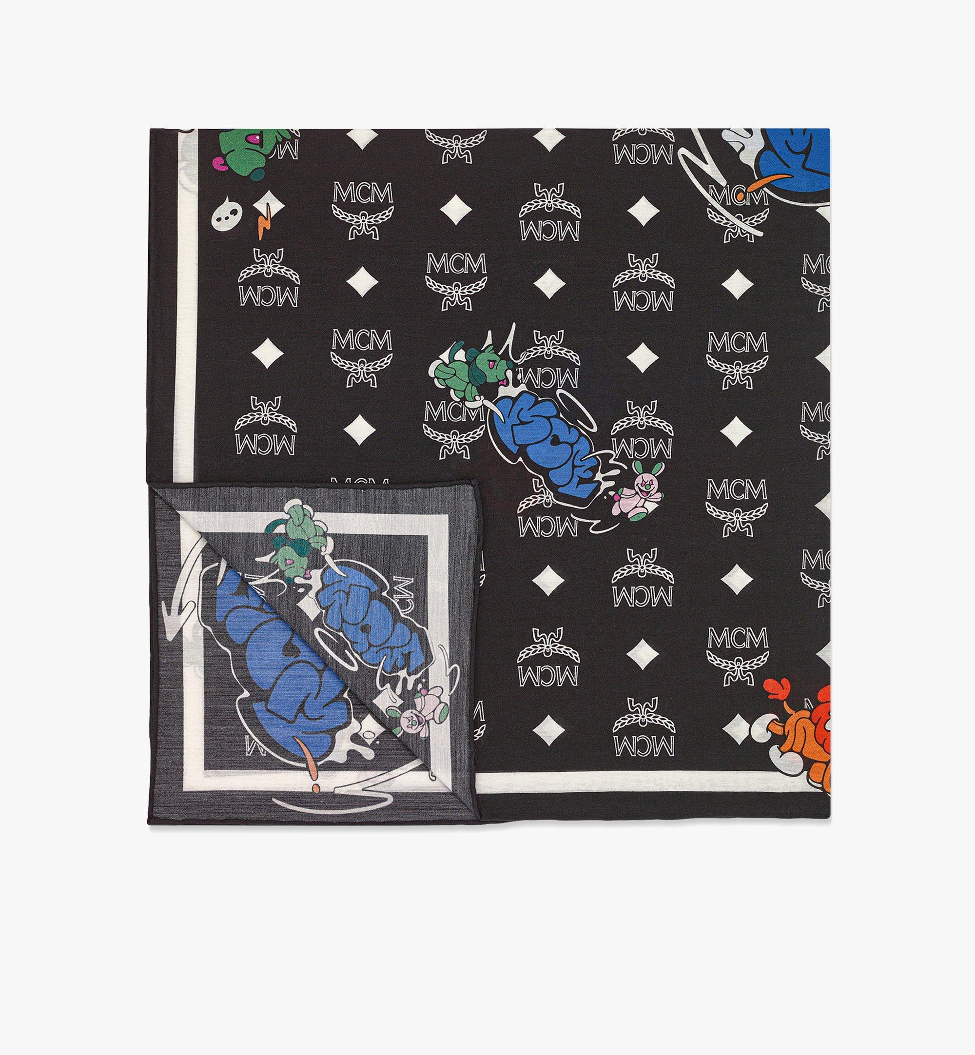 Haru, Henry, Kaiser Monogram Print Bandana Scarf