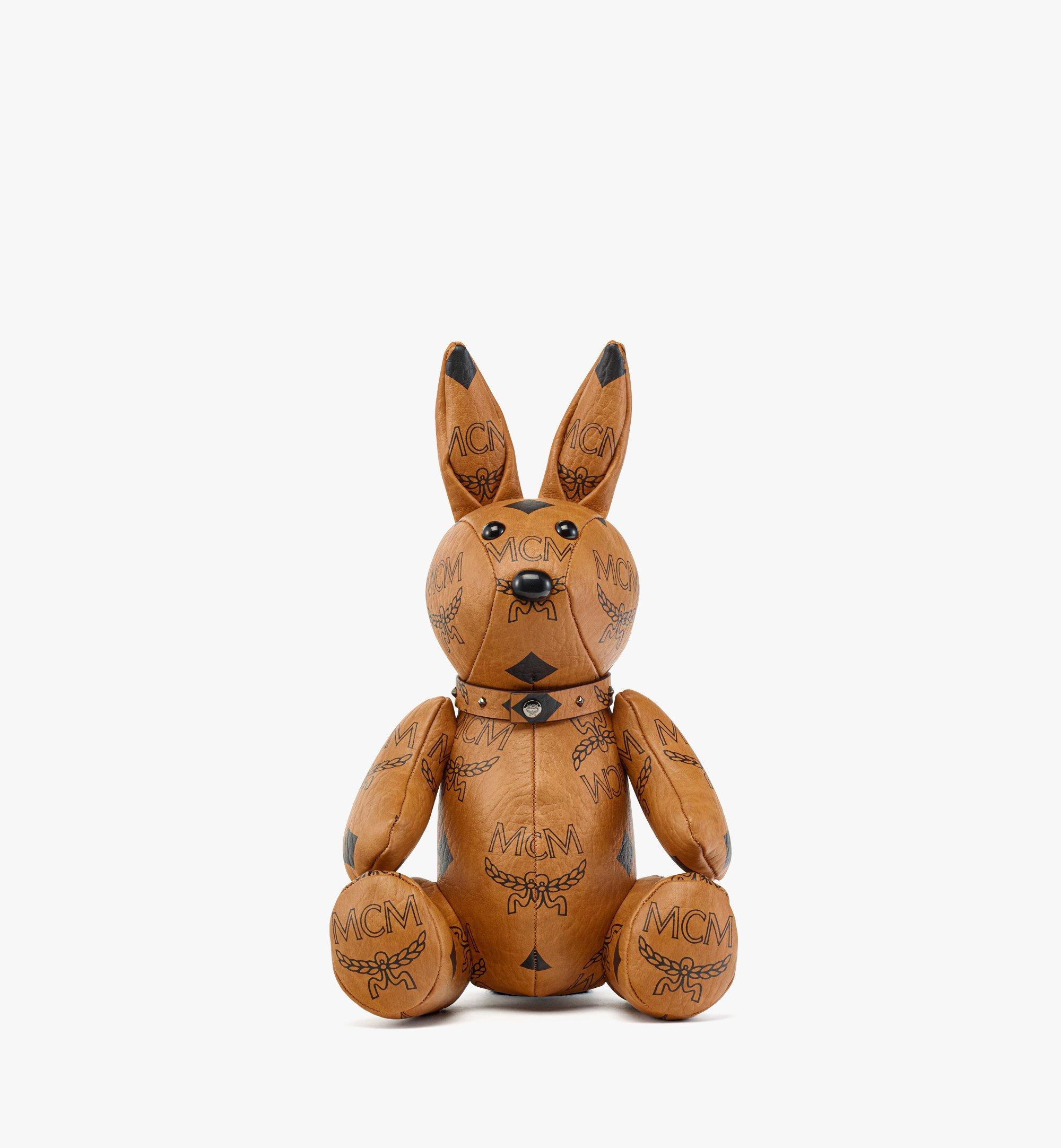 MCM Heritage Rabbit Charm Keychain - Cognac in Brown