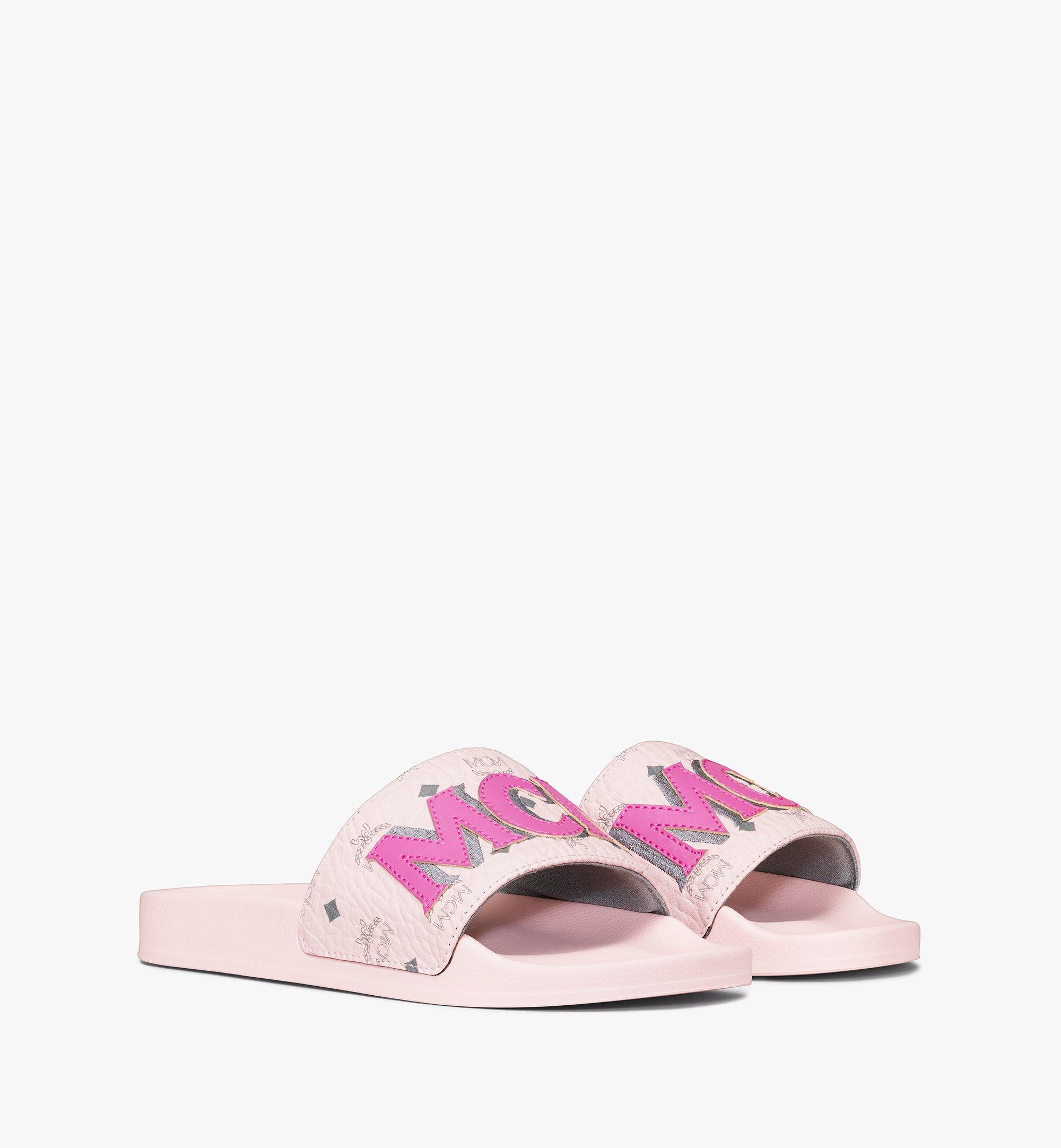 36 IT Women's MCM Monogram Slides Pink | MCM® AU