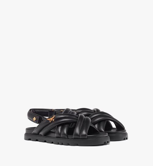 Cross Sandals in Lamb Leather