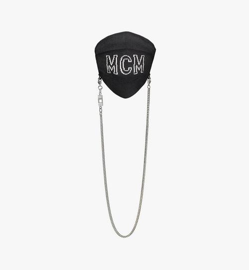 Logo Knit Face Accessory with Chain