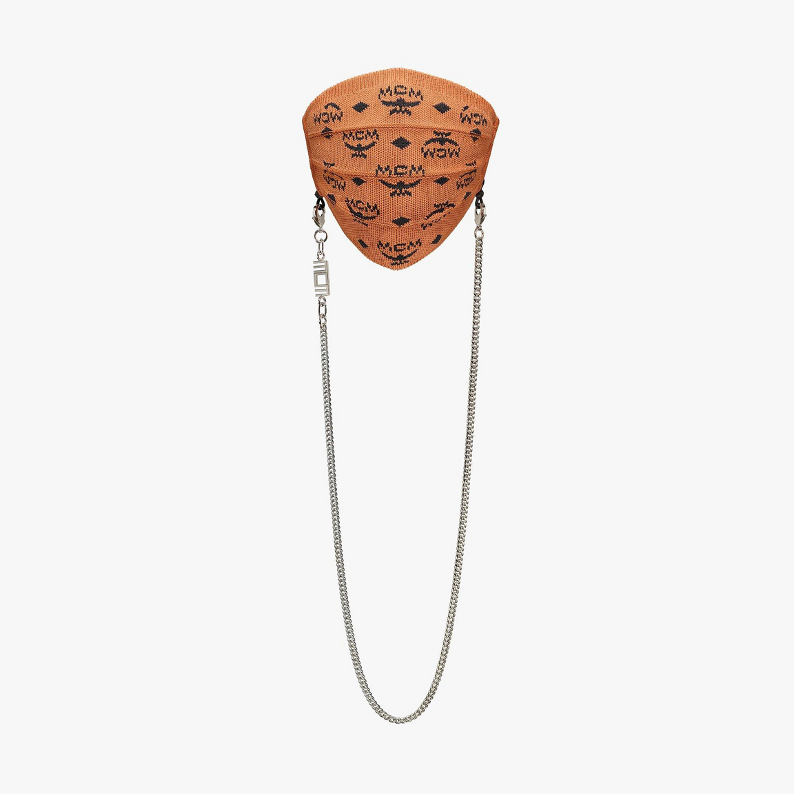 Monogram Knit Face Accessory with Chain