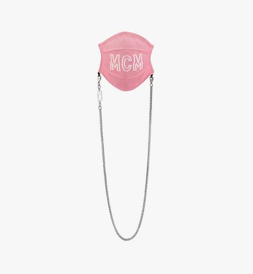 Logo Knit Face Accessory with Chain