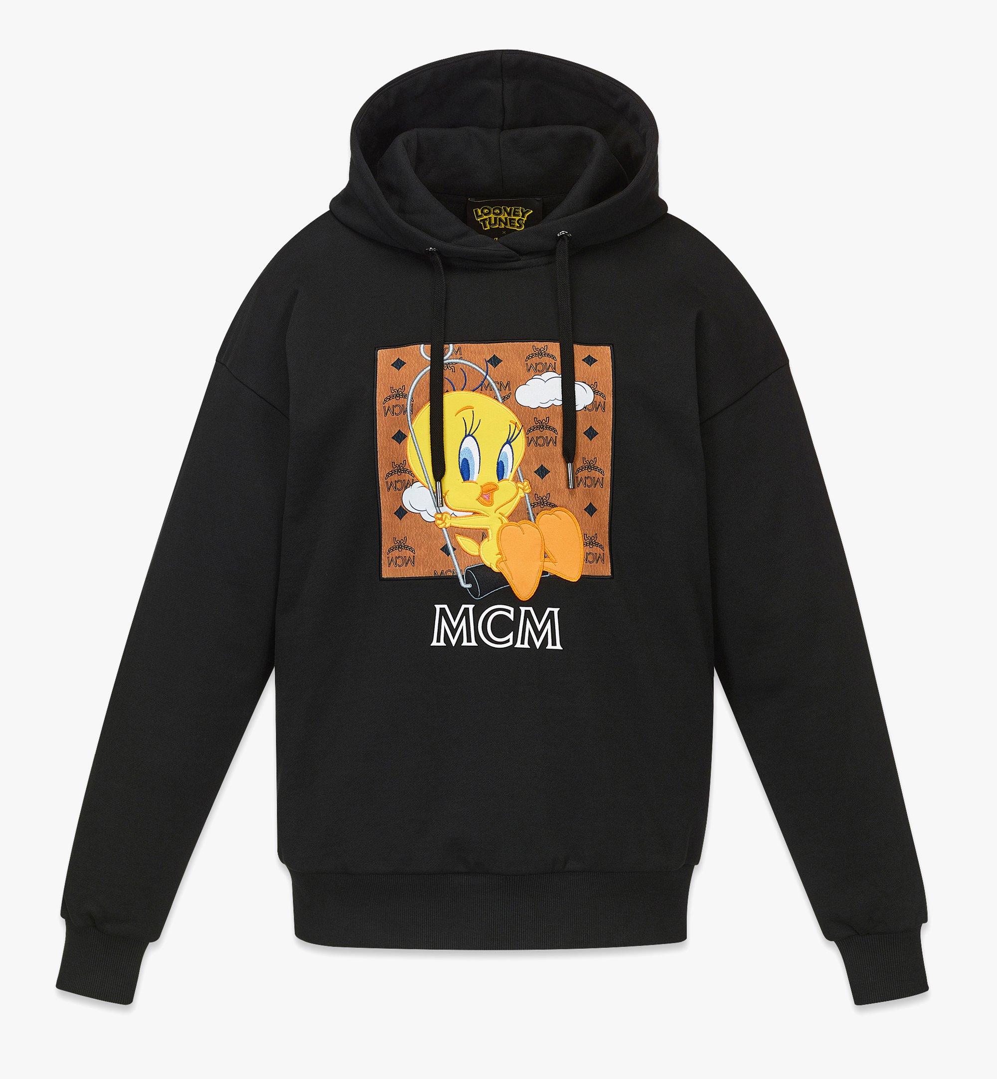 Sweat-shirt à capuche Looney Tunes x MCM en coton biologique pour femme