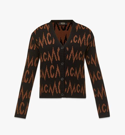 Monogram Jacquard Cardigan in Recycled Cashmere