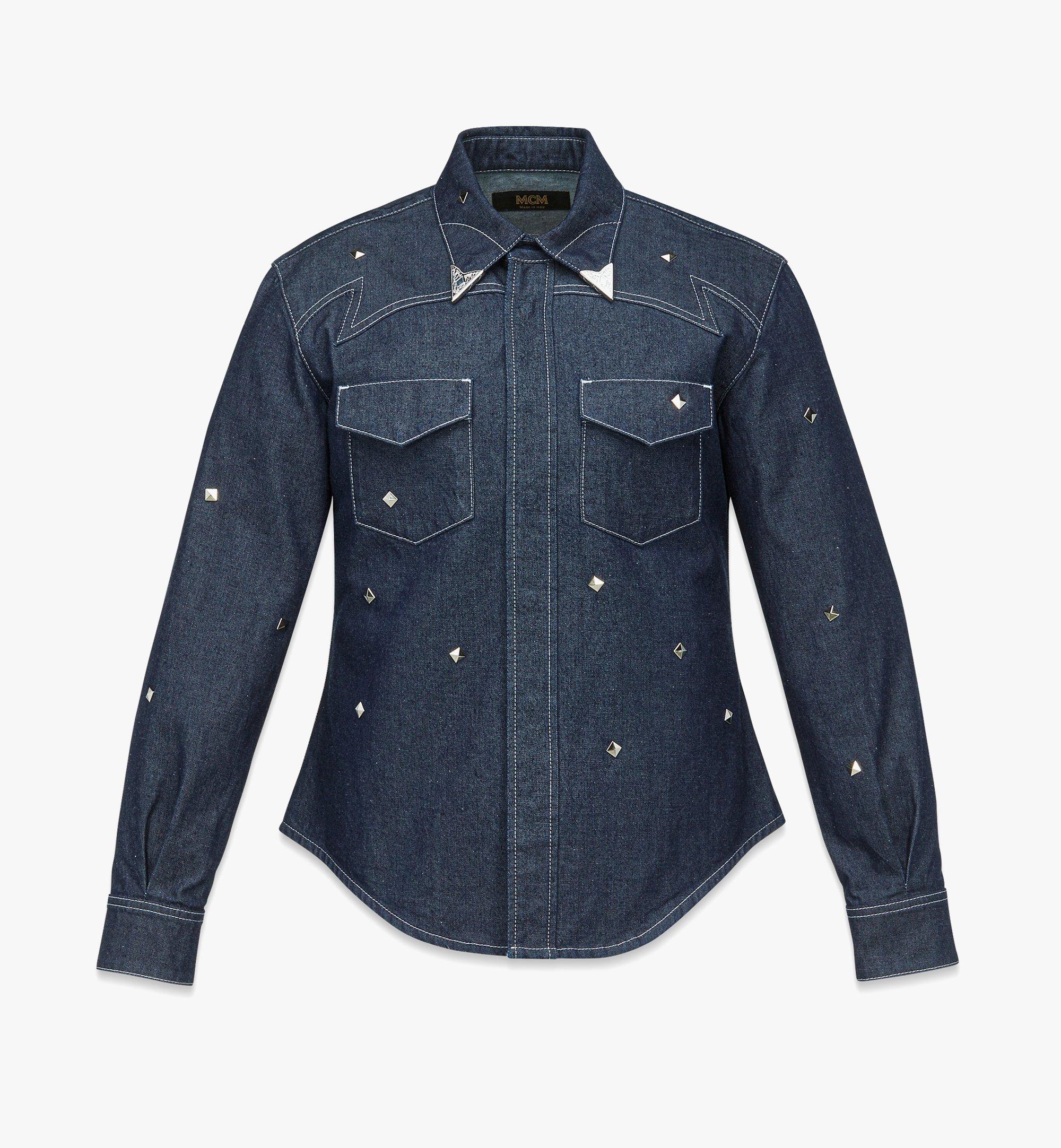 Chemise cloutée en denim