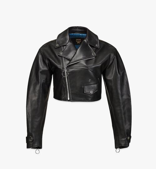 Women’s Cropped Leather Jacket
