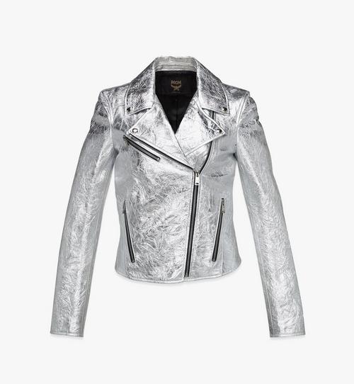 Women’s Rider Jacket in Metallic Lamb Leather